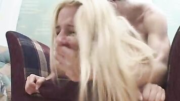 Girl gets drunk and then violently forced in a xxx rape film.