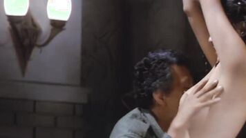Rough anal and blowjob on a big cock in a homemade violent sex movie with a brutal fuck.