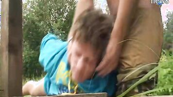Twink hunks enjoying rough gay sex, with videos made of their ass being drilled.
