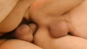 A hunk and a twink exploring each other’s bodies in an amateur incest film.