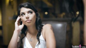 Stepmom makes teen stepdaughter serve her guests naked