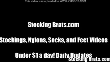 Three lesbian roommates with a foot fetish