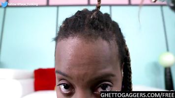 Dumb ebony slut humiliated hard
